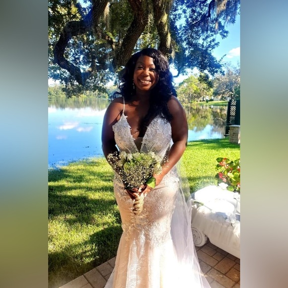 Lulus Luxe To Be Loved White Embroidered Lace Trumpet Maxi Dress - Picture 14 of 15